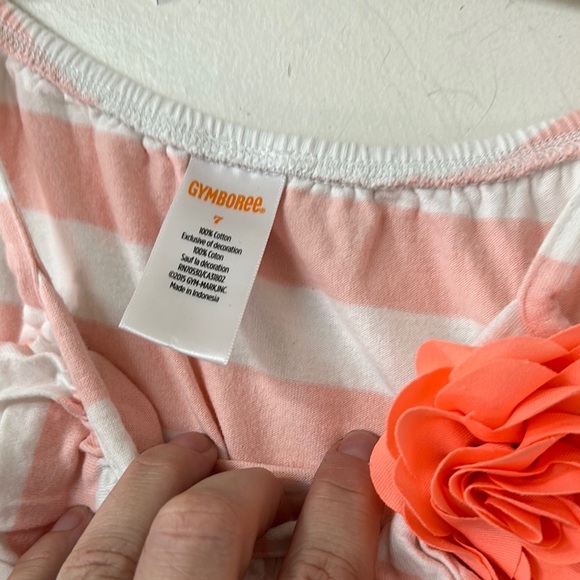 Gymboree Pink and White Striped Romper - Picture 2 of 2